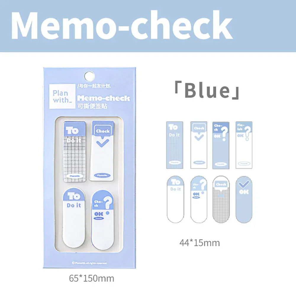 Planwith Simple Tear-Off Sticky Notes Blue
