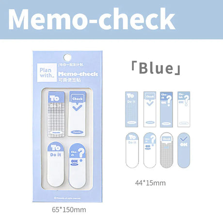 Planwith Simple Tear-Off Sticky Notes Blue
