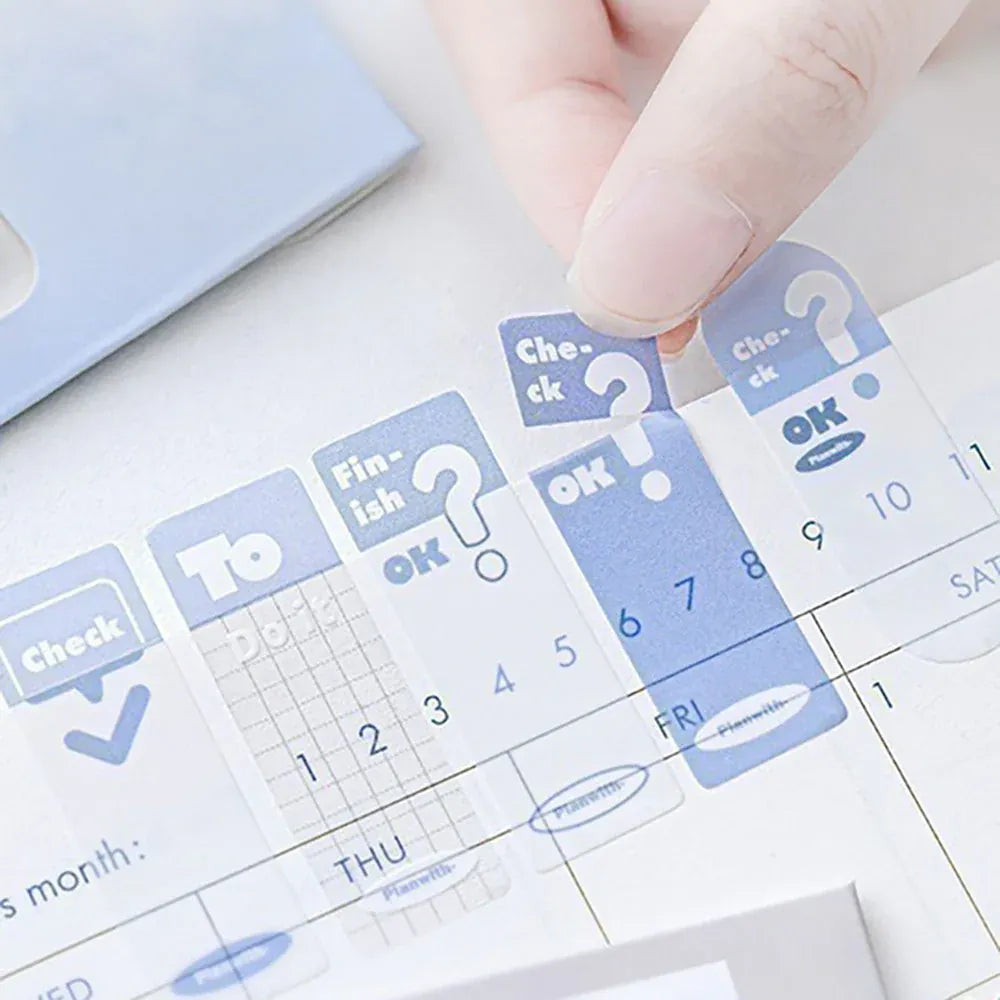 Planwith Simple Tear-Off Sticky Notes Blue