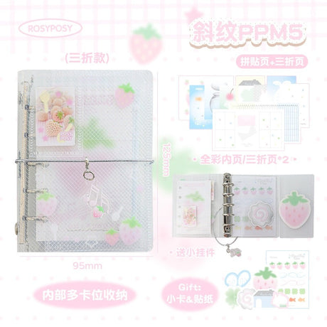 Rosy Posy Dialog Box M5 Journal Strawberry