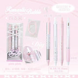 Rosy Posy Soft Ballet Ribbon Gel Pen Pink 4pcs