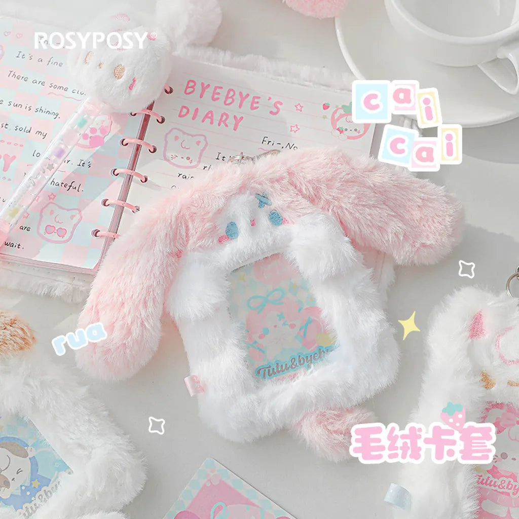 Rosy Posy Tutu & Byebye Soft Fluffy Cute Card Holder Caicai