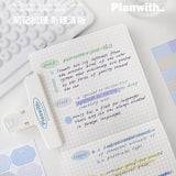 Planwith Various Sticker Light Color