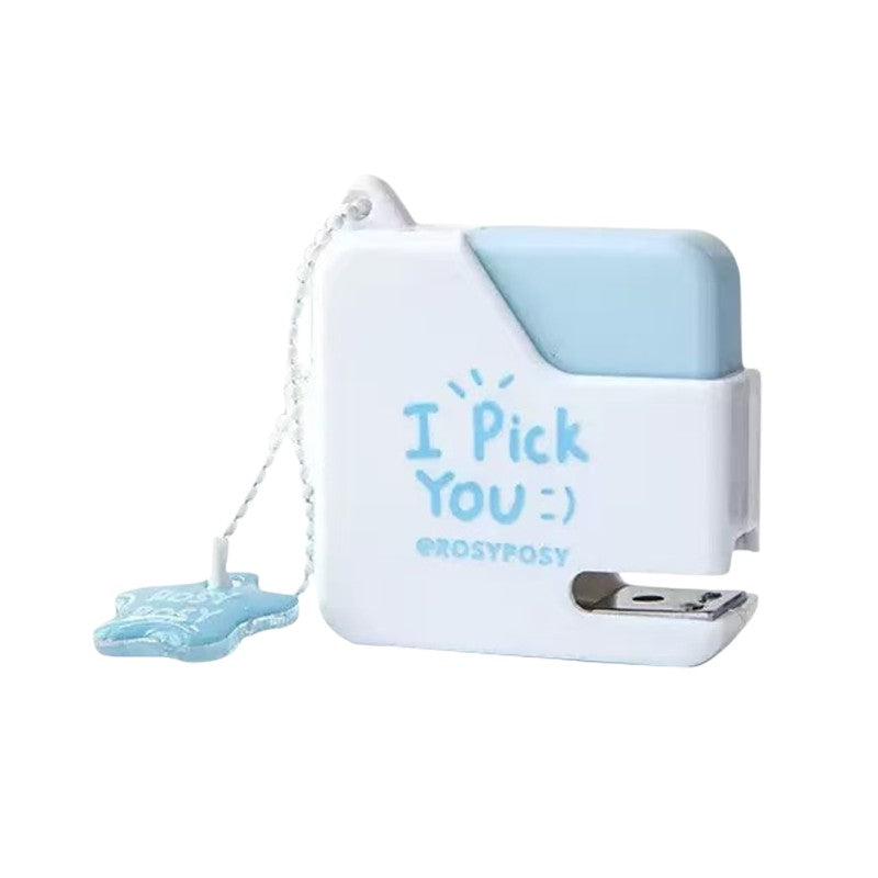 Rosy Posy Sugar Cube Mini Staplers Blue