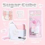 Rosy Posy Sugar Cube Mini Staplers Pink