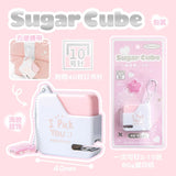Rosy Posy Sugar Cube Mini Staplers Pink