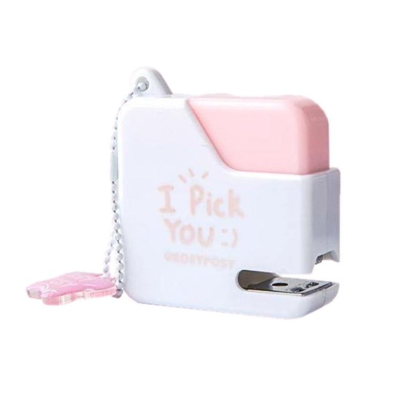 Rosy Posy Sugar Cube Mini Staplers Pink