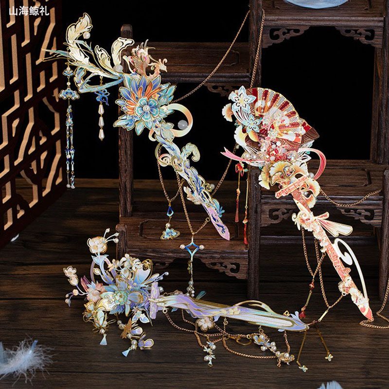 Art Model艺模金属拼装模型簪中剑紫荆配凌云支架YM-N153-A