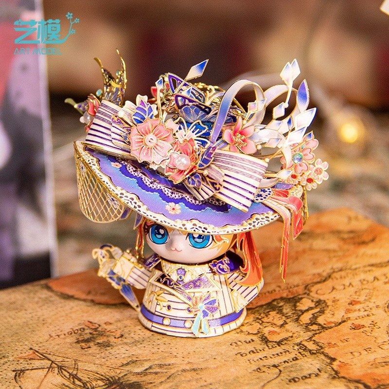 Art Model Metal Assembly Model Cat Lucy YM-N146-M