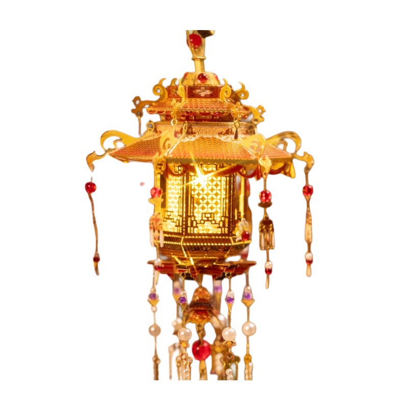 Art Model Metal Assembly Refrigerator Magnets Palace Lanterns YM-N186-A