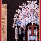 Art Model Metal Assembly Refrigerator Magnets Pink YM-N188-A