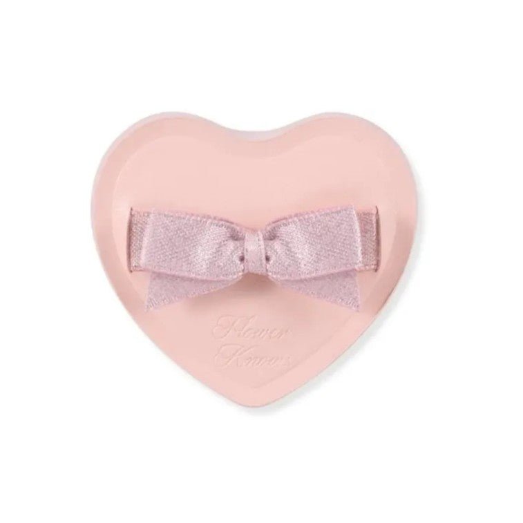 Flower Knows Strawberry Cupid Heart Shaped Marshmallow Powder Puff 1pcs