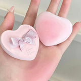 Flower Knows Strawberry Cupid Heart Shaped Marshmallow Powder Puff 1pcs