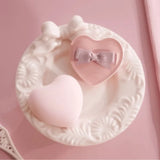 Flower Knows Strawberry Cupid Heart Shaped Marshmallow Powder Puff 1pcs