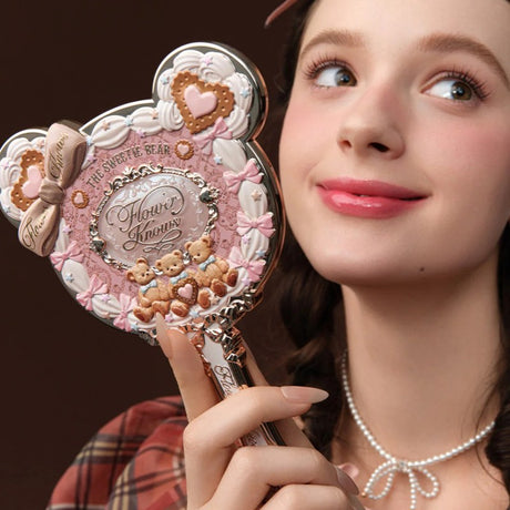 Flower Knows花知晓甜心小熊公主镜奶油粉