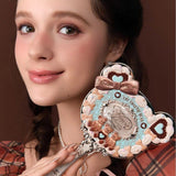 Flower Knows花知晓甜心小熊系列手持镜薄荷蓝