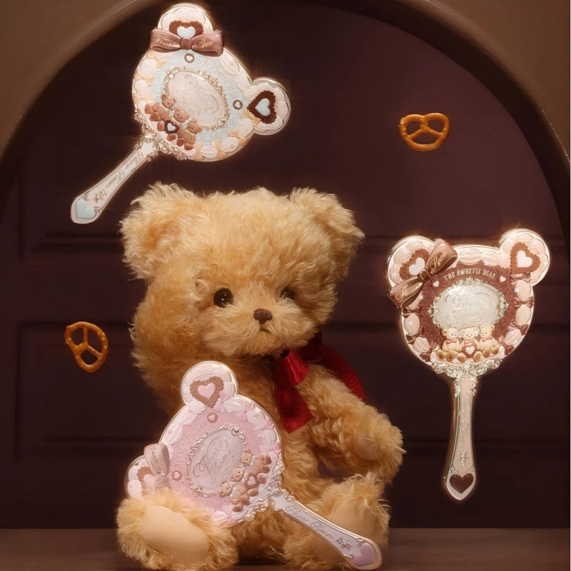 Flower Knows花知晓甜心小熊系列手持镜薄荷蓝