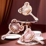 Flower Knows花知晓甜心小熊系列手持镜薄荷蓝