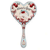 Flower Knows Never Shop Handheld Mirror Puppy Never