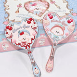 Flower Knows Never Shop Handheld Mirror Puppy Never