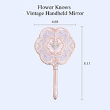Flower Knows花知晓蝴蝶云肩系列手持镜#03木槿紫