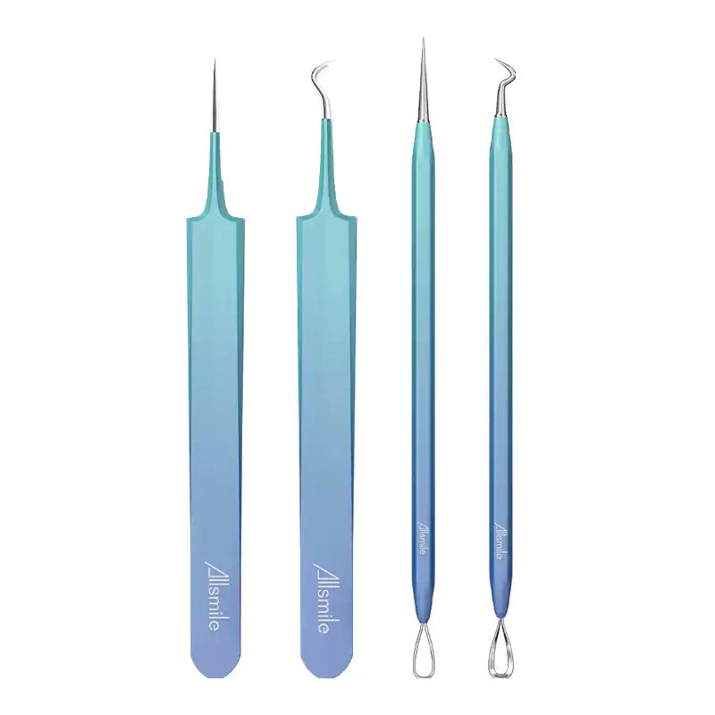 Allsmile Blackhead Removal Kit Pimple Extractor Set 4pcs