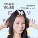 Allsmile哎呦咪刘海发根蓬松夹粉色 2枚