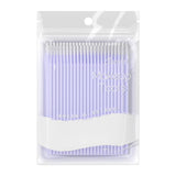Allsmile Disposable Cotton Swabs Eyelash Extension Tools Radom Color 100pcs