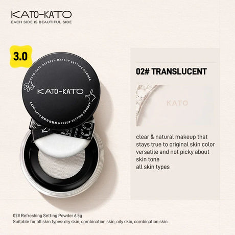 KATO-KATO Refresh Makeup Setting Powder Upgraded #02 Transparent 6.5g