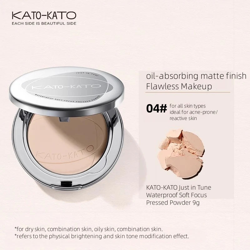 KATO-KATO Just in Tune Waterproof Soft Pressed Powder #04 Nude Skin