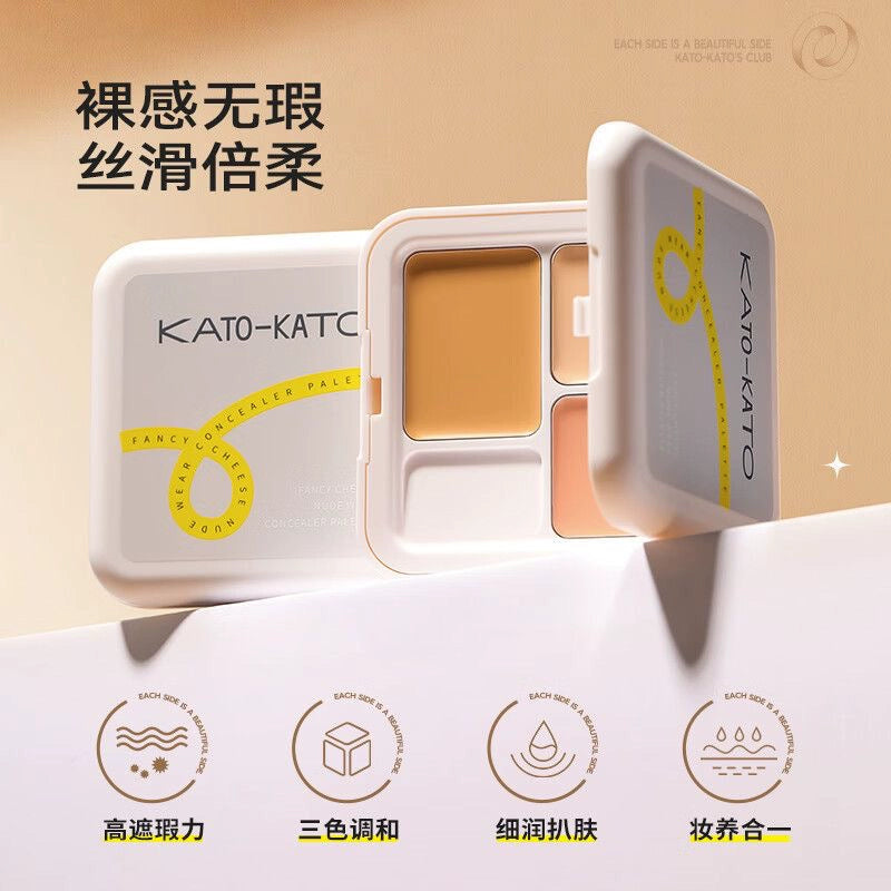 Kato-Kato Fancy Cheese Thr-Concealer Palette ##N01 Creamy Cheese