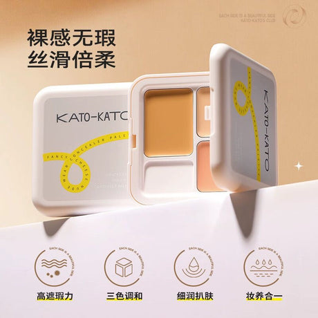 Kato-Kato Fancy Cheese Thr-Concealer Palette ##N01 Creamy Cheese