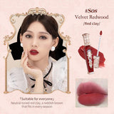 Flower Nose Strawberry Rococo Series Cloud Mat Lip #S08 Velvet Redwood