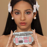Flower Knows Swan Ballet Six-Color Makeup Palette #03 Pink Swan