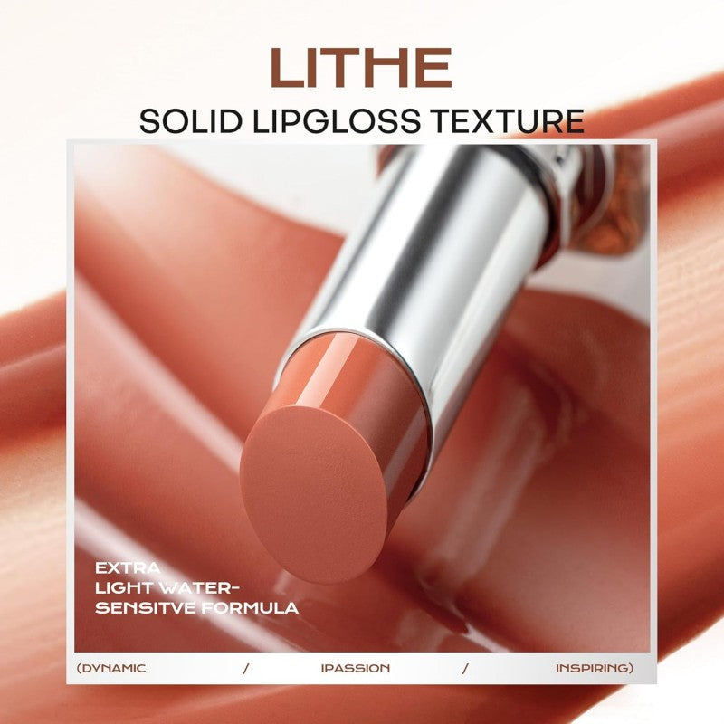 Mistine Lipstick Thai Latte Sheer Aqua Rouge Flowing Jamaica #S03 Shell Luster Peach