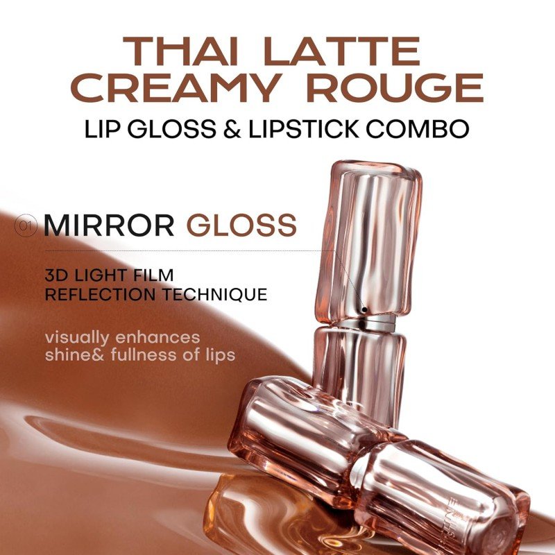 Mistine Lipstick Thai Latte Sheer Aqua Rouge Flowing Jamaica #S03 Shell Luster Peach