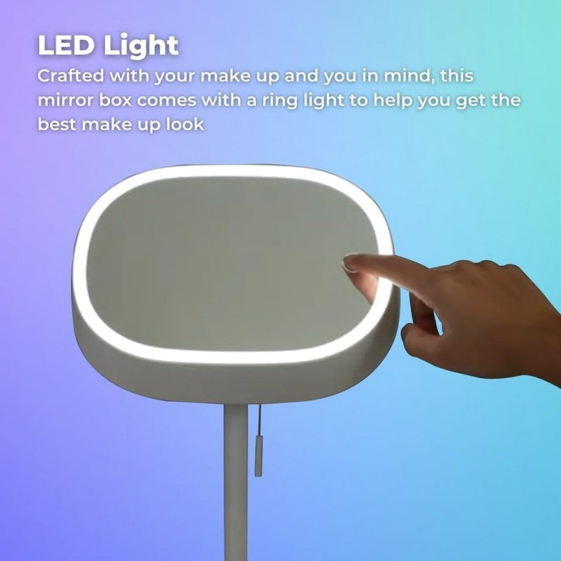 Muid Desktop Lamp Makeup Mirror White