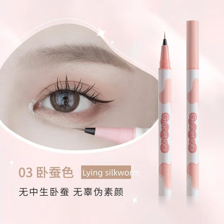 Gracebabi Ultra-fine Waterproof Liquid Eyeliner #03  Lying Silkworm