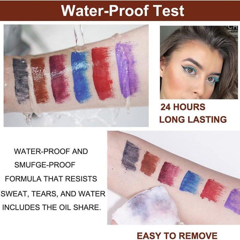 Hundaiyan韩黛妍有色睫毛膏防水纤长#02白色