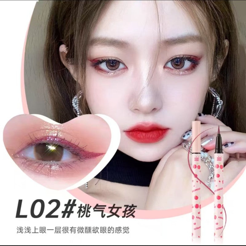 Xixi Fruit Party Pearlescent Liquid Eyeliner #L02 Wine Red