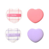 Thyra Puff Sponge Soft No Powder Wet Dry Heart 2pcs