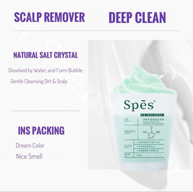 Spes Scalp-cleansing Hair-puffy Sea Salt Cream