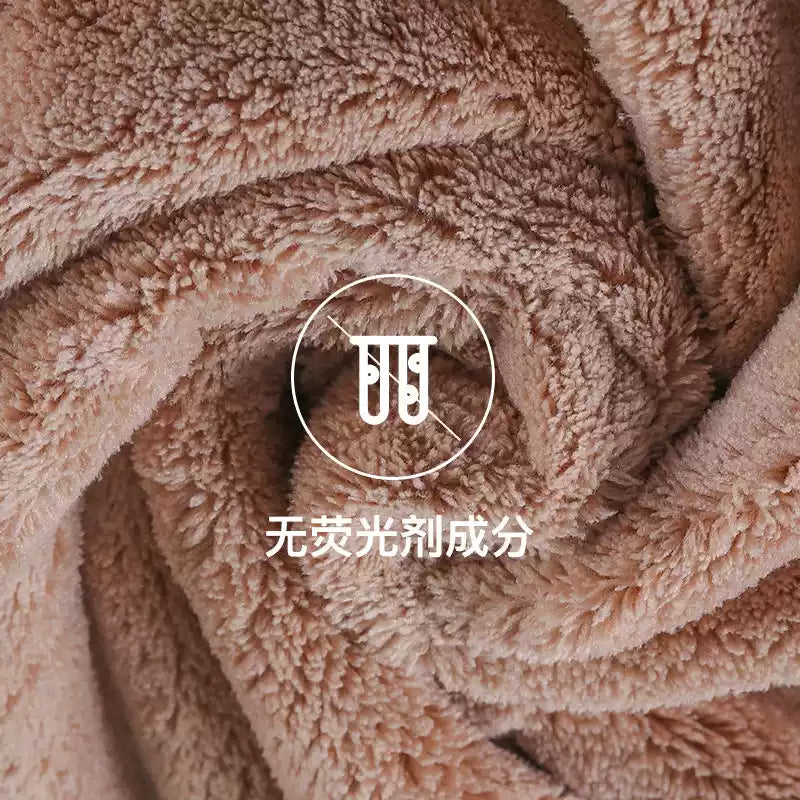YaoZhi妖制干发帽超强吸水奶茶色