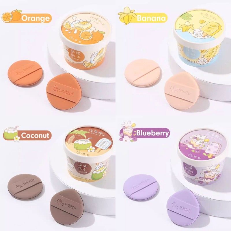 Yaozhi Ice Cream Cushion Puff Coconut 2pcs