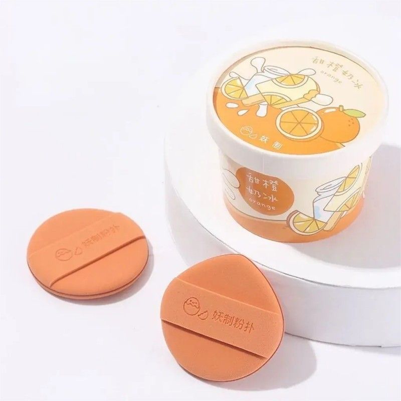 Yaozhi Ice Cream Cushion Puff Sweet Orange 2pcs