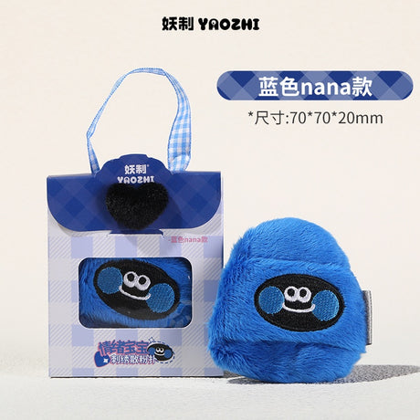 YaoZhi妖制情绪宝宝刺绣散粉扑蓝色Nana款 1枚