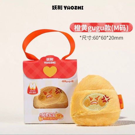 YaoZhi妖制情绪宝宝刺绣散粉扑M码橙黄gugu 1枚