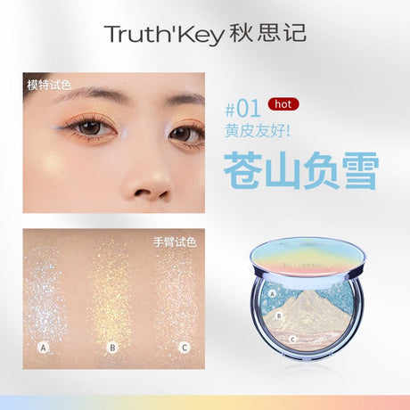 Truth'Key Sunlit Golden Mountain Highlighter Powder #01