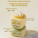Roopy Fougere Fragrance Fruit Acid Body Scrub Magic White Wood Shadow 150g