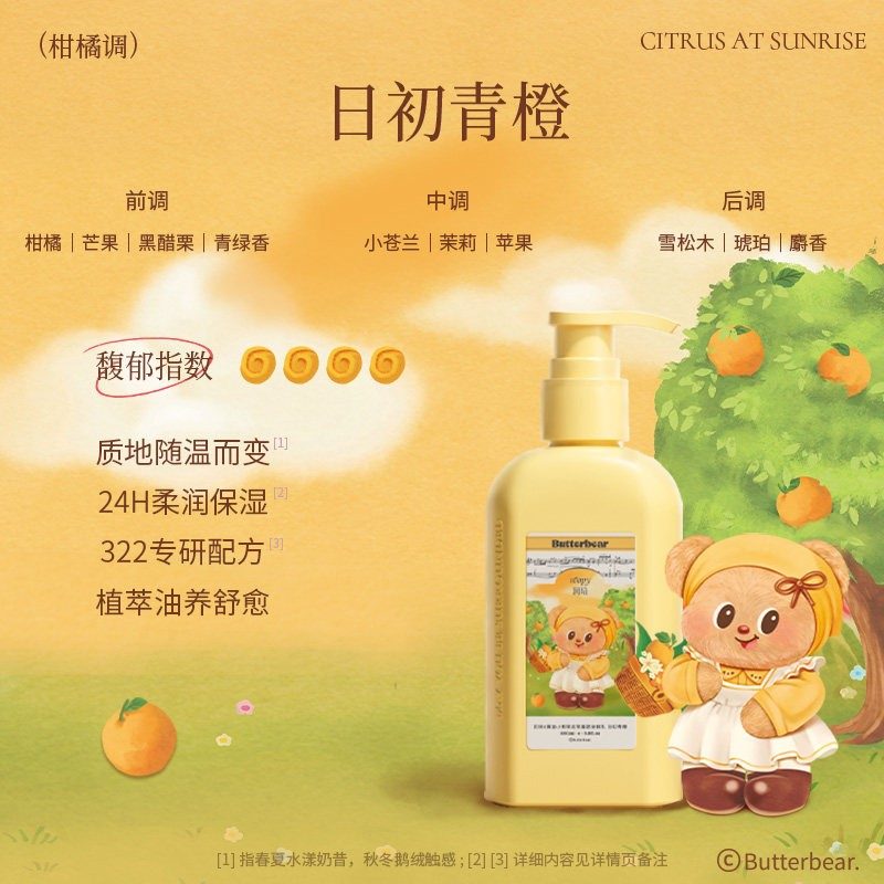 Roopy Butter Bear Body Lotion Citrus At Sunrise 250ml